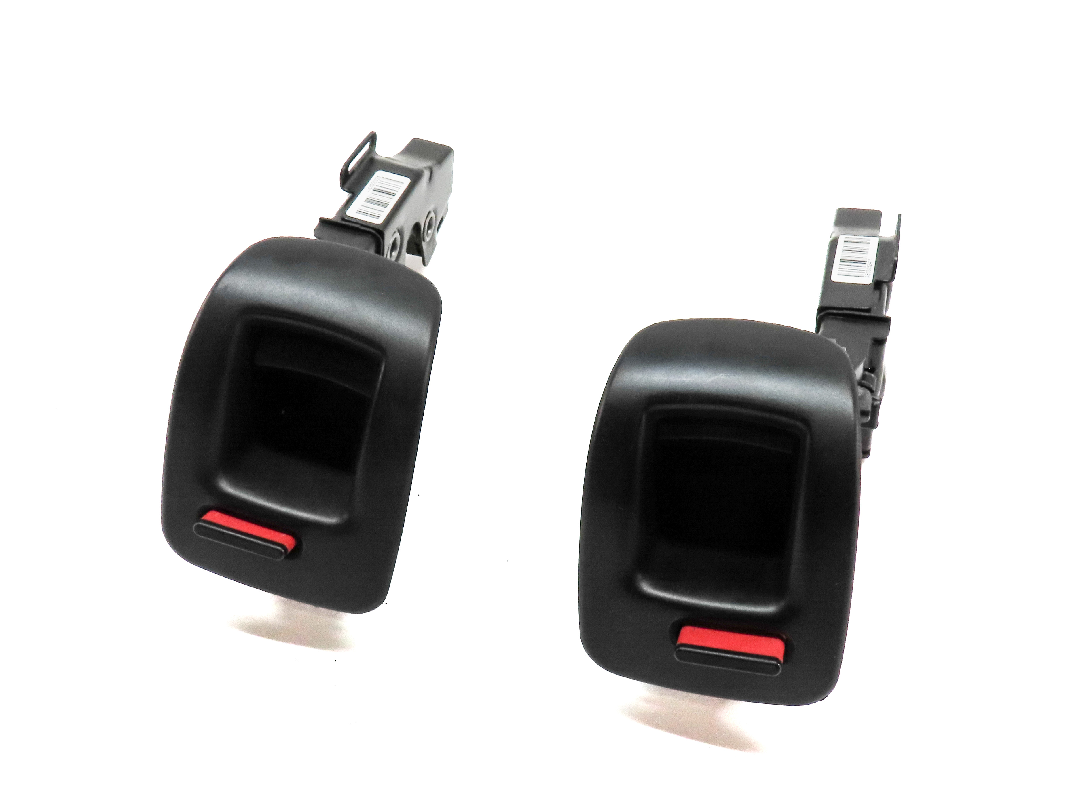 2012 BMW X5 (E70) REAR SEAT LEFT & RIGHT FOLD DOWN UP LOCK LATCH SET 2 (BLACK) — exact item pictured